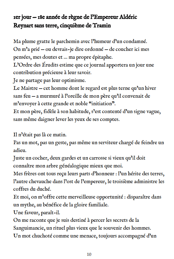 Le Carnet de Bord — page 1